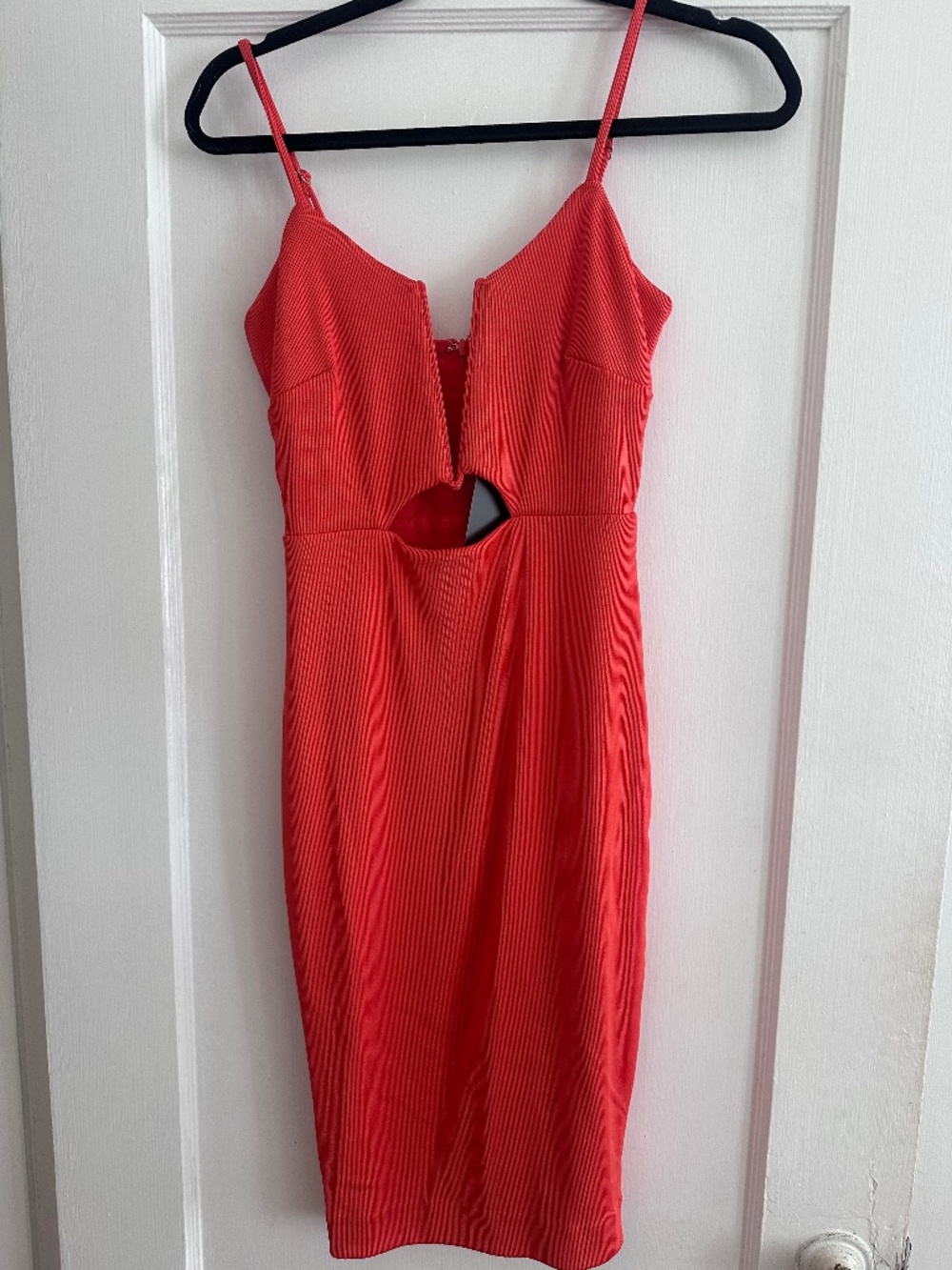 NWT NBD Coral Cutout Bodycon Midi